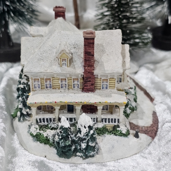 THOMAS KINKADE Hawthorne Village Sculpture "Winter Memories" Vintage Christmas - Picture 5 of 12